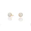 Flush-Mount Opal Stud Earrings – Sleek Gold Plated G23 Titanium Design