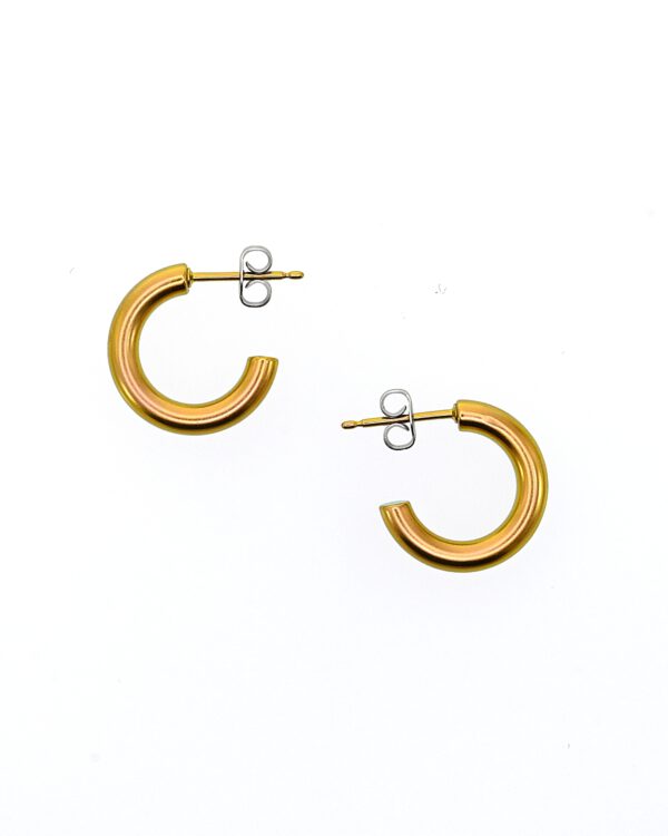 Pure Titanium 3/4 Hoop Earrings - 15mm
