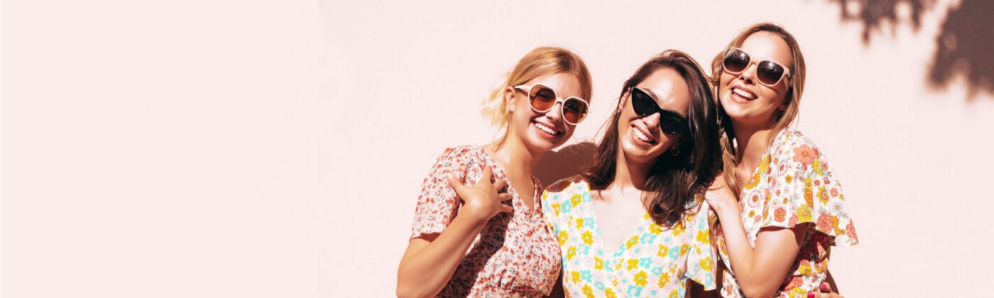 3 Young Women Friends linked